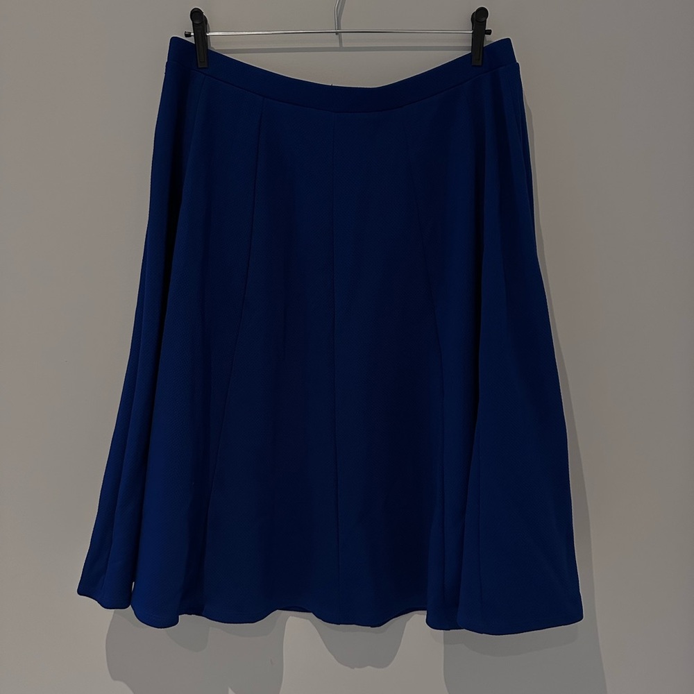 Blue A-line Skirt